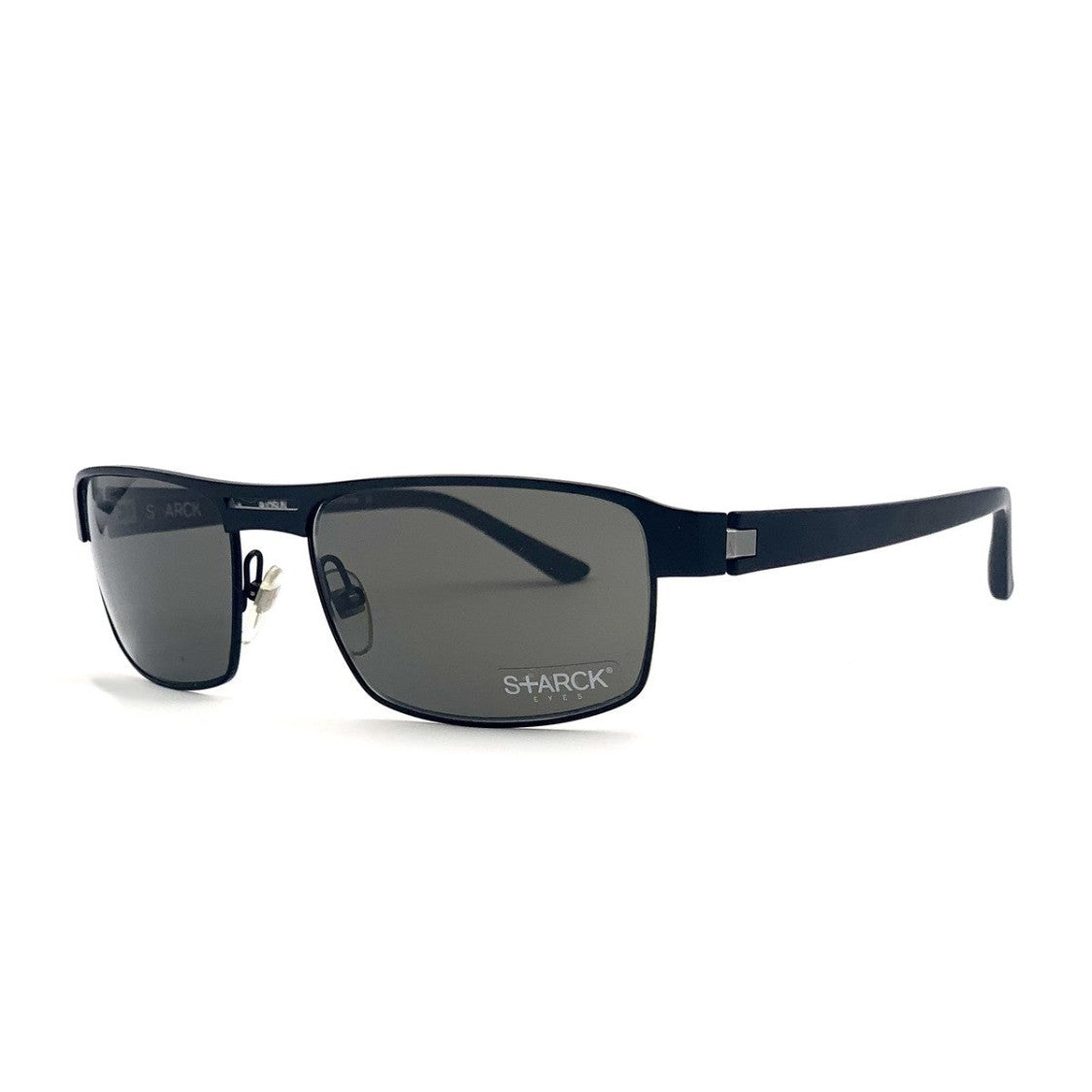 Starck Grey Pl1250 Metal Rectangular Sunglasses