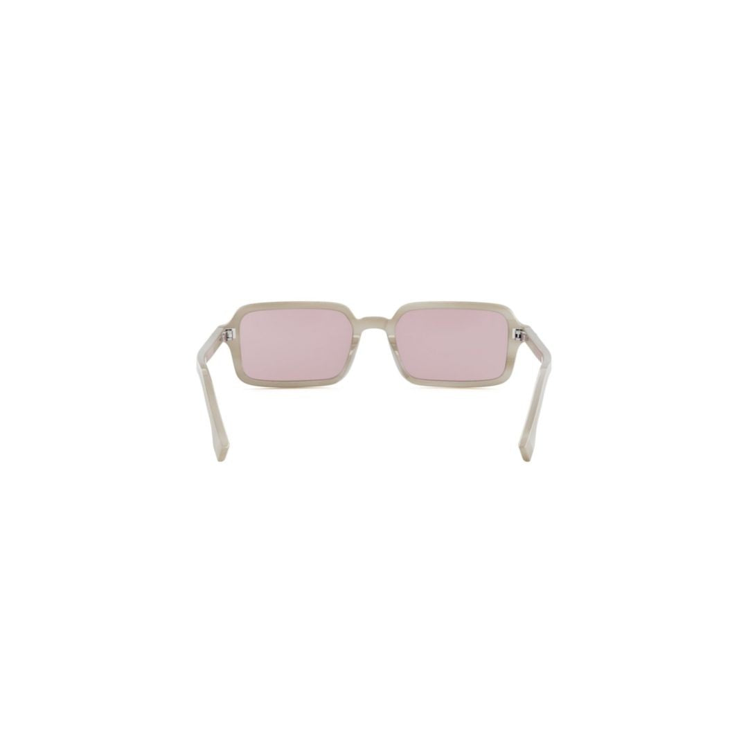 Fendi Fe40174i Translucent Acetate Rectangular Sunglasses