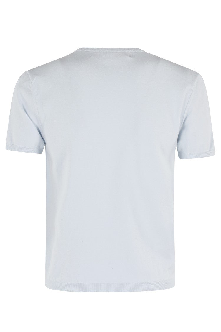 Remain Fitted Short-Sleeve Knitted Top