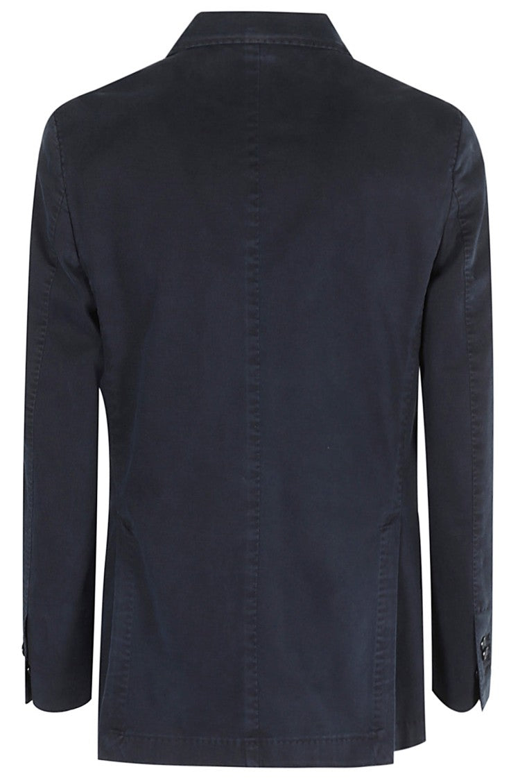 Santaniello Blue Brushed Gabardine Jacket