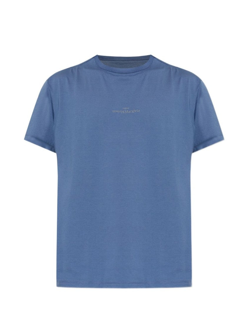 Maison Margiela Round Neck T-Shirt With Subtle Logo Detailing