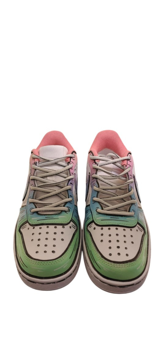 Nike Cartoon-Inspired Platform Sneakers With Bold Outlines