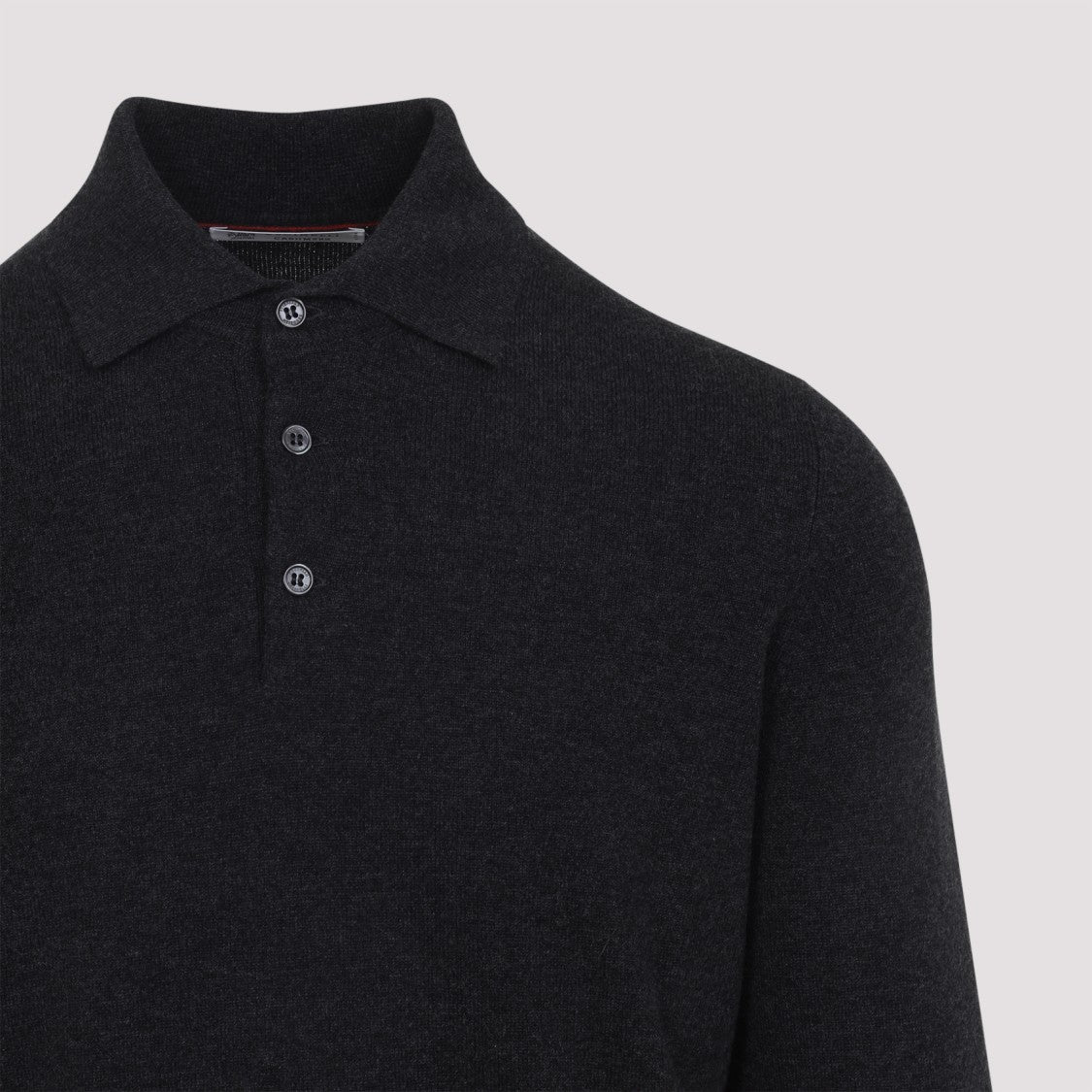 Brunello Cucinelli Cashmere Long-Sleeve Polo Shirt