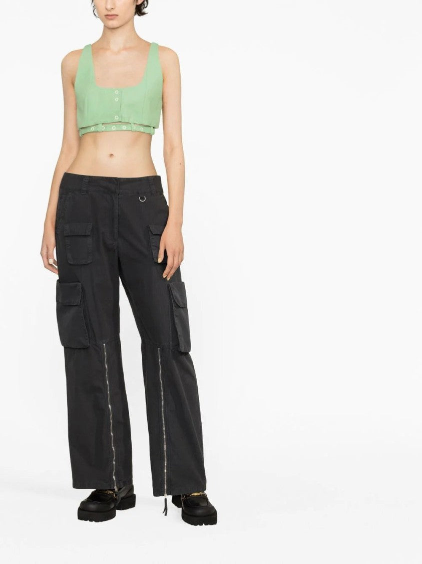 Ganni Suiting Crop Top