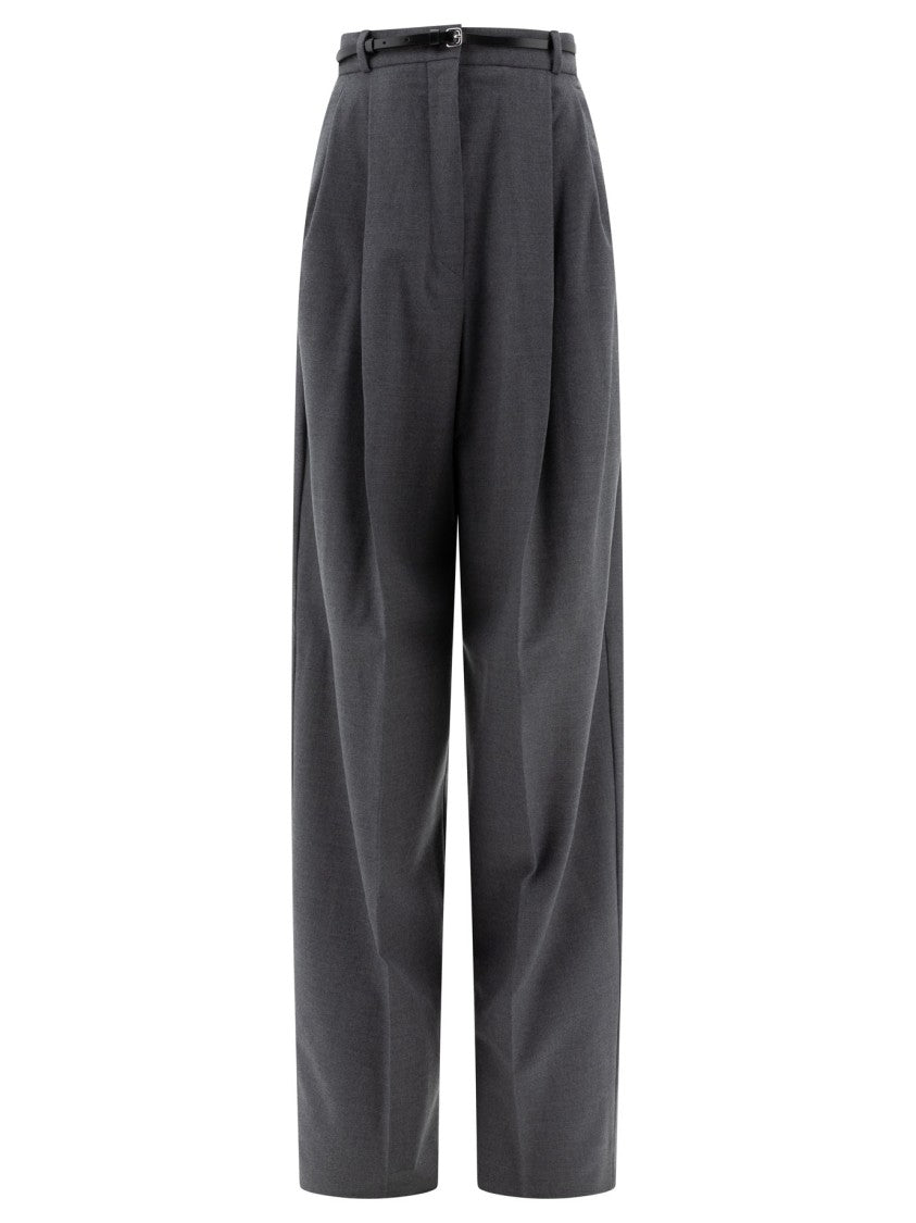 Max Mara Oversized Stretch Wool Trousers
