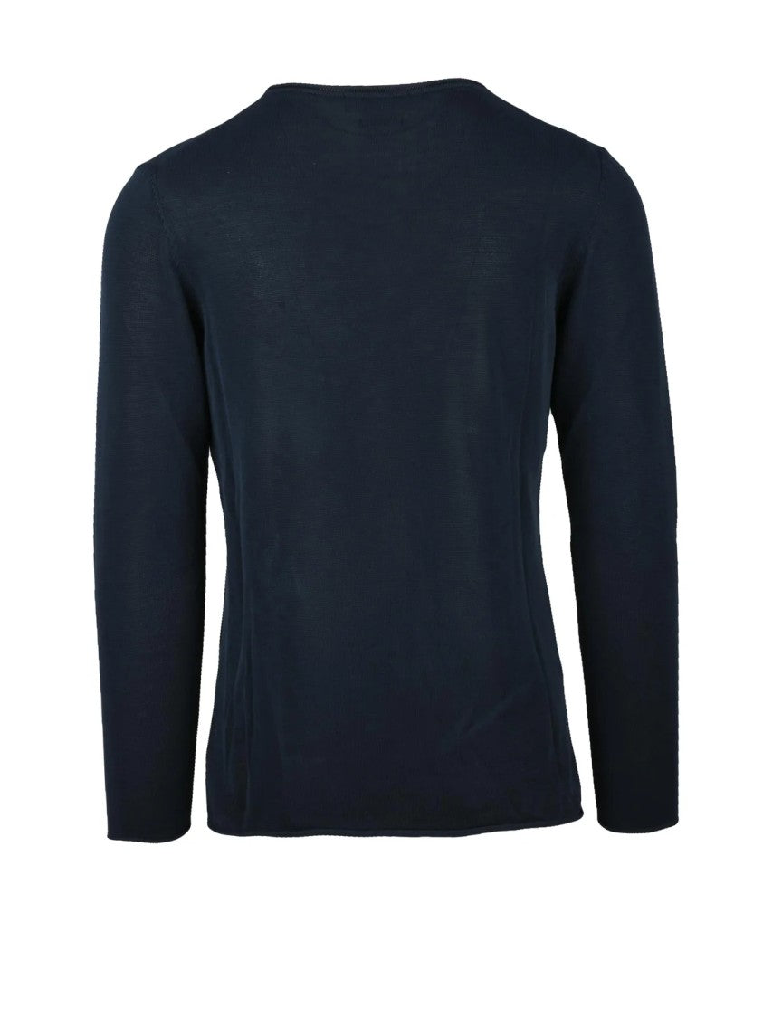 Daniele Fiesoli Blue Soft Cotton Sweater