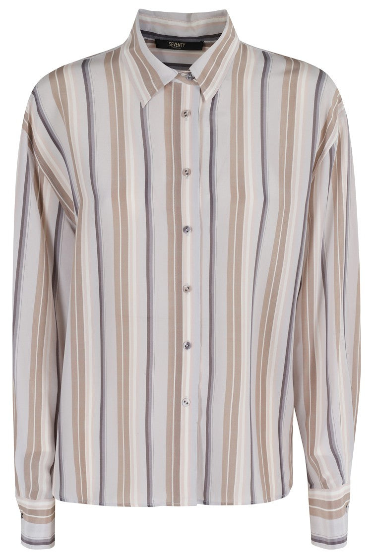 Seventy Multicolor Striped Shirt With Classic Collar