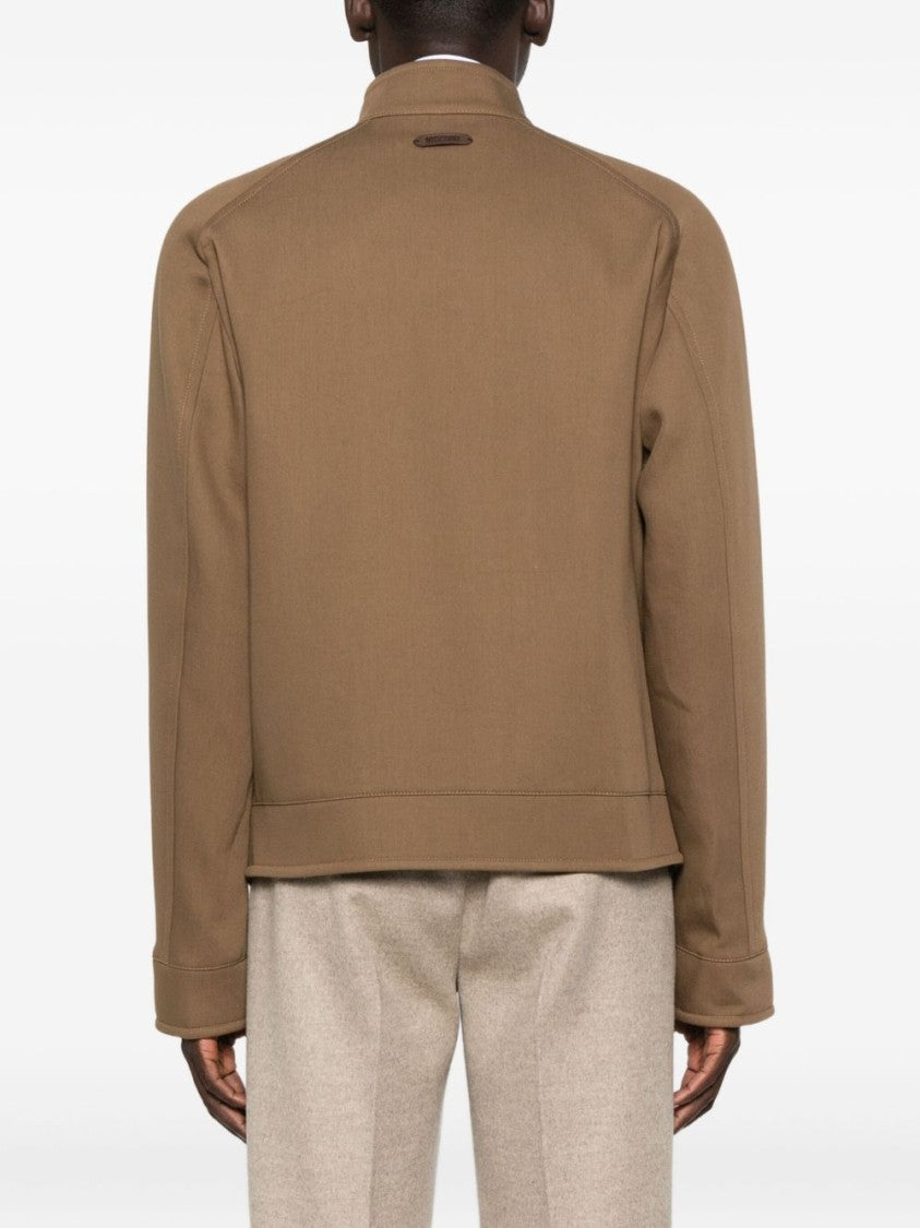 Moschino High Neck Cotton Jacket
