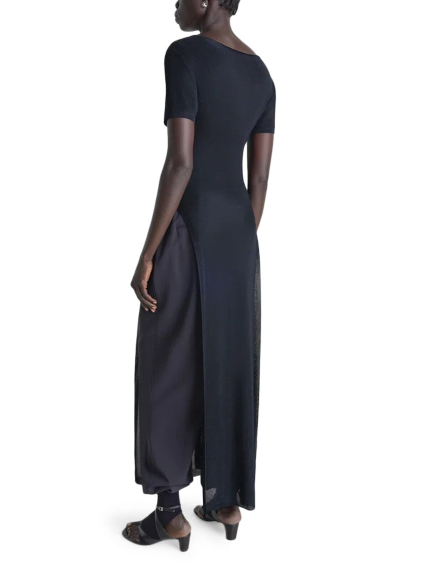 Lemaire Ankle-Length Column Dress With Textured Panels