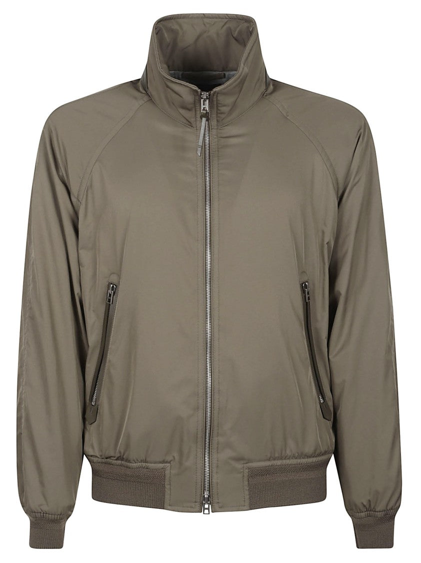 Tom Ford High Collar Polyester Bomber Jacket