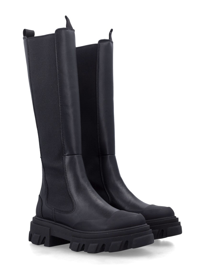 Ganni Cleated High Rubber Sole Boots