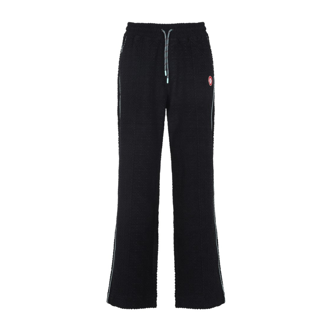Casablanca Black Cotton Towelling Joggers
