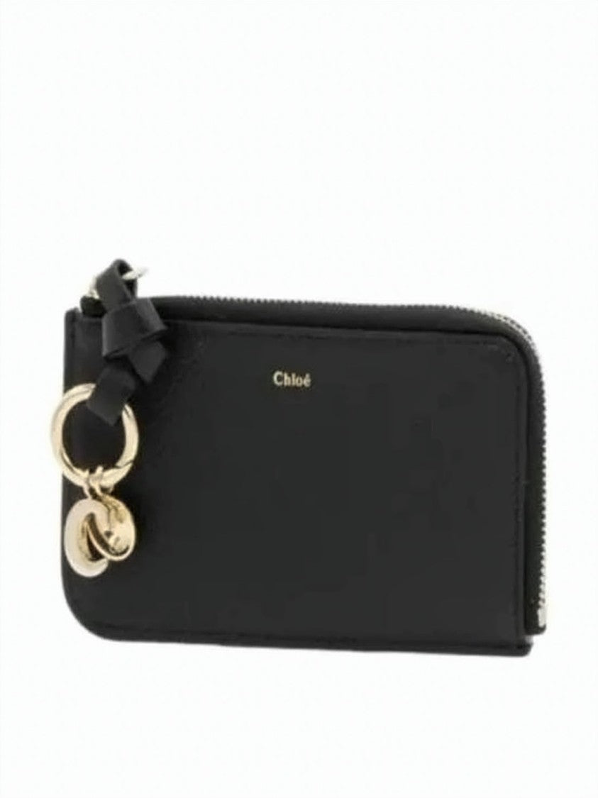 Chloé Rectangular Calf Leather Card Wallet