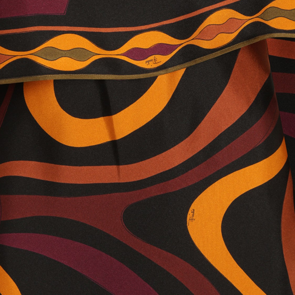 Emilio Pucci Long Flowing Maxi Dress With Dramatic Cape Overlay