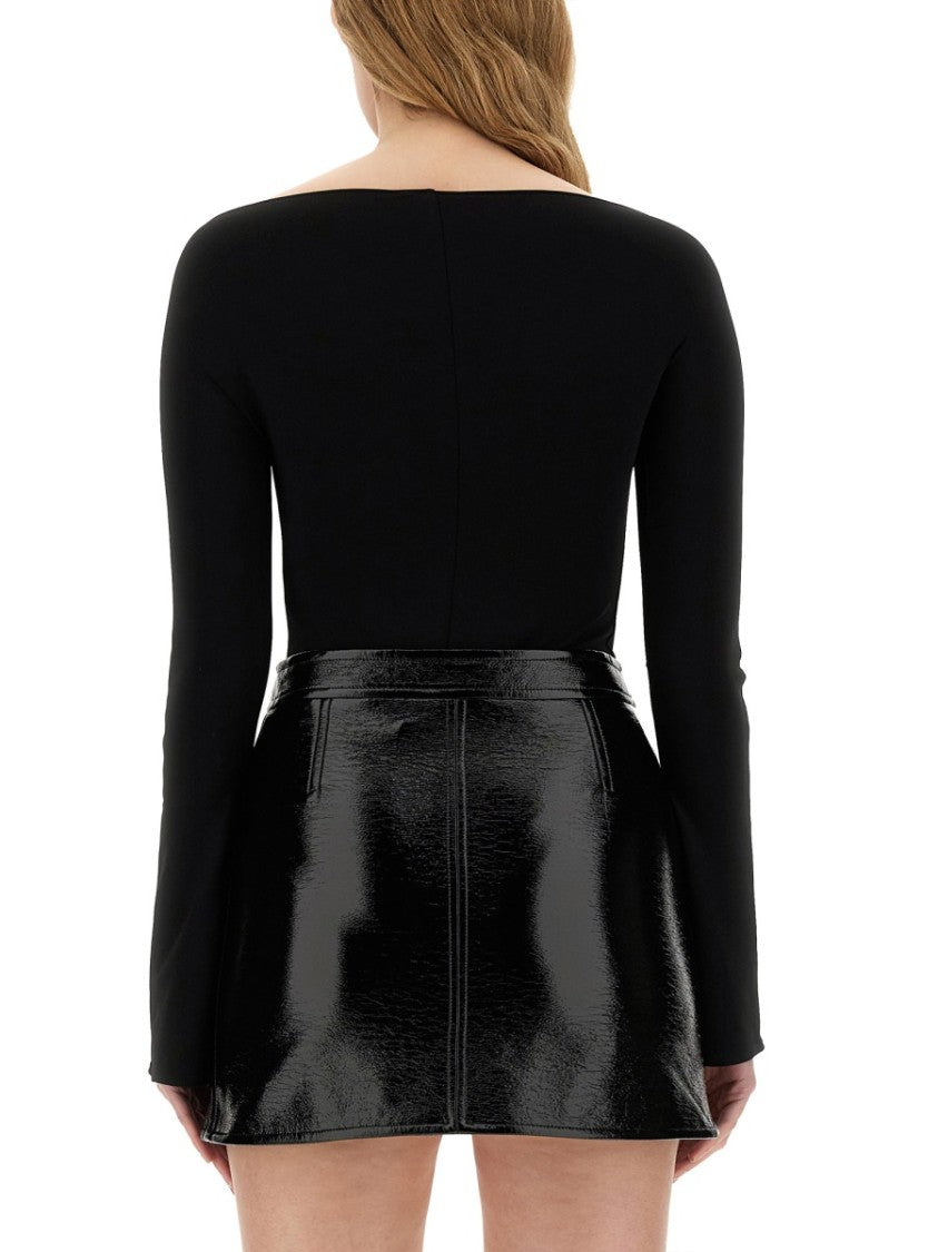 Courrèges Off-The-Shoulder Fitted Jersey Body