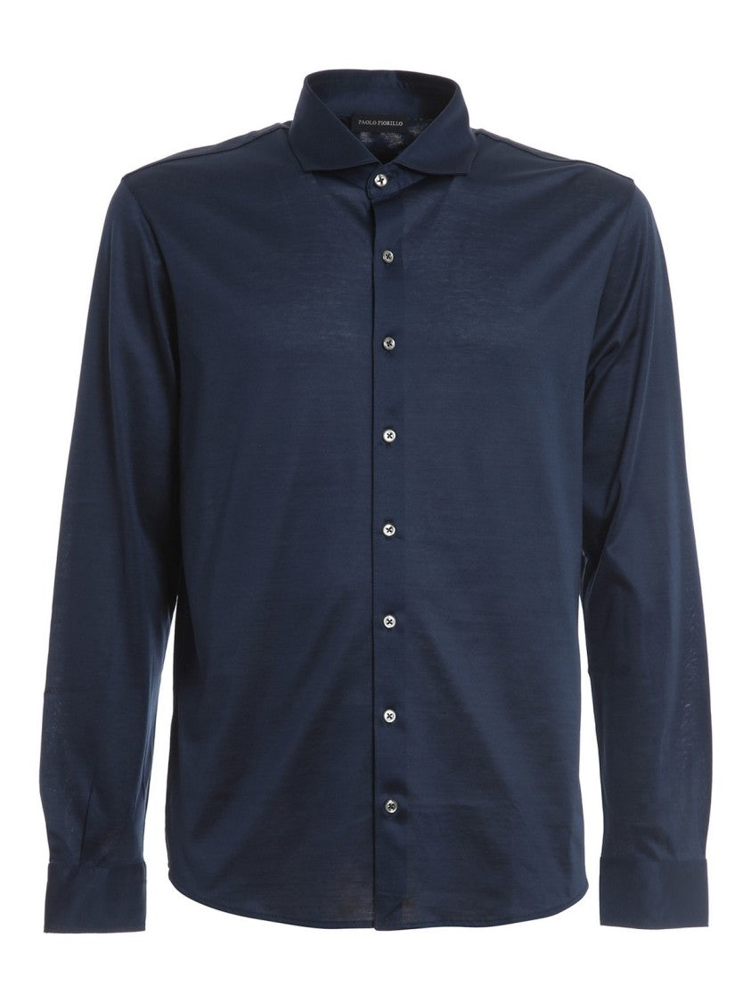 Paolo Fiorillo Capri Classic Blue Cotton Shirt