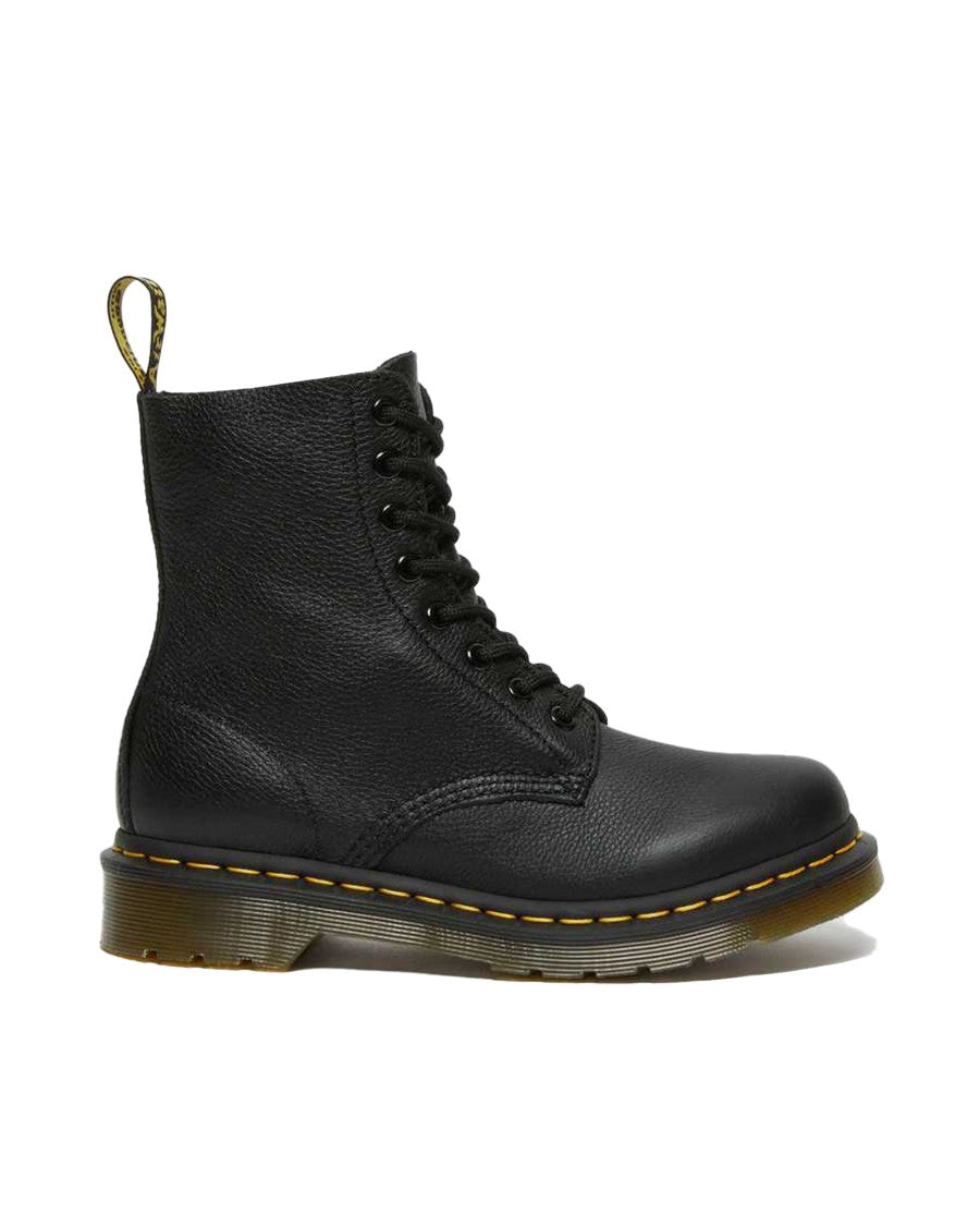 Dr. Martens Pascal Black Pebbled Leather Boots
