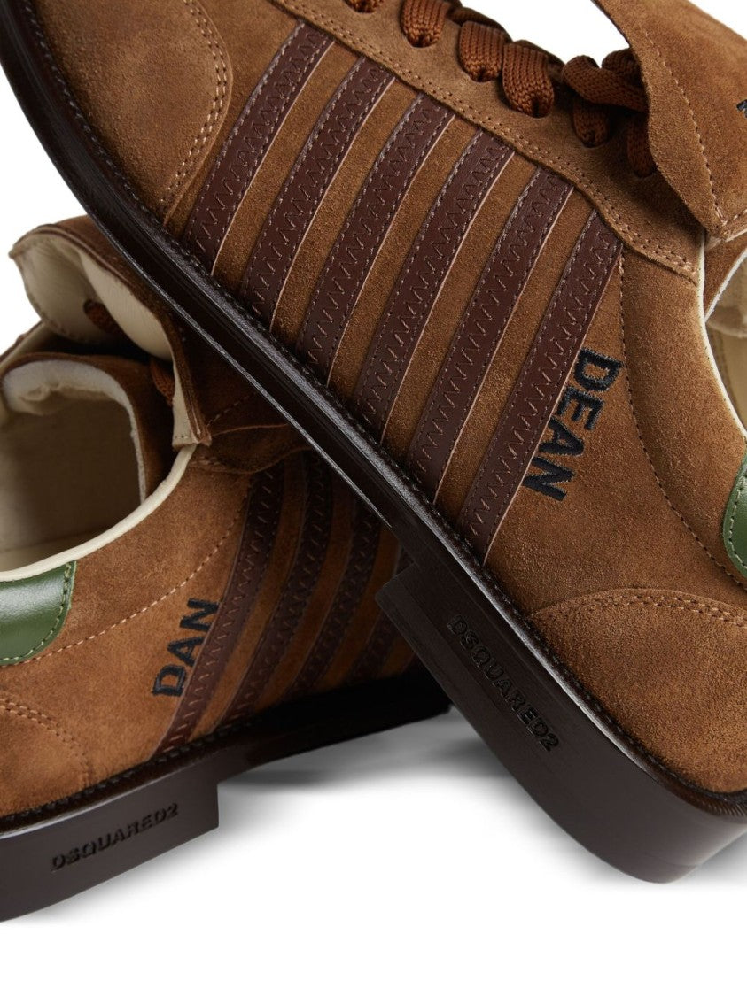 Dsquared2 Camel Brown Suede Sneakers