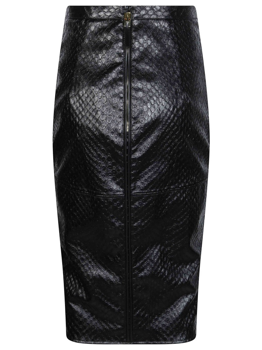 Elisabetta Franchi Gonna Knee-Length Zippered Skirt