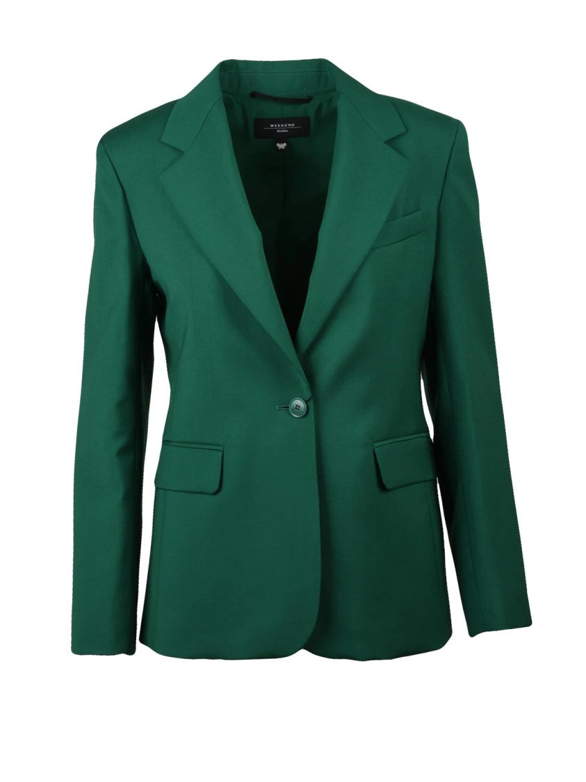 Max Mara Lamine Jacket Virgin Wool - Green