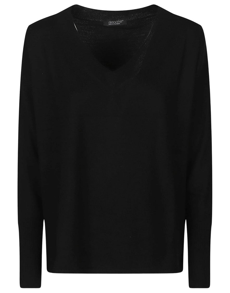 Aragona Women’S V-Neck Knit Sweater
