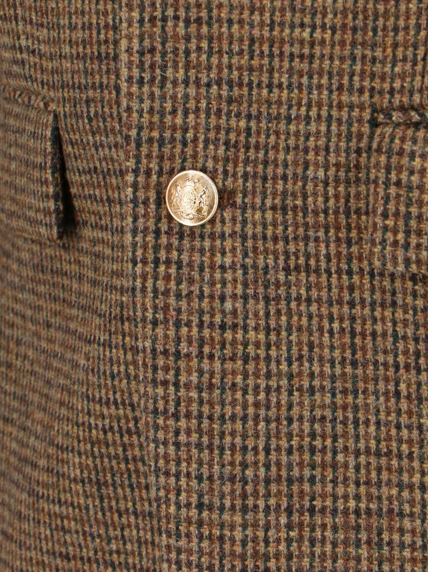 Dunst Single-Breasted Wool Blend Blazer – Brown