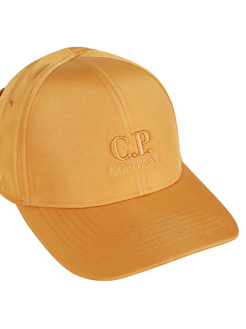 C.P. Company Structured Cap With Curved Brim And Unique Lens Detail