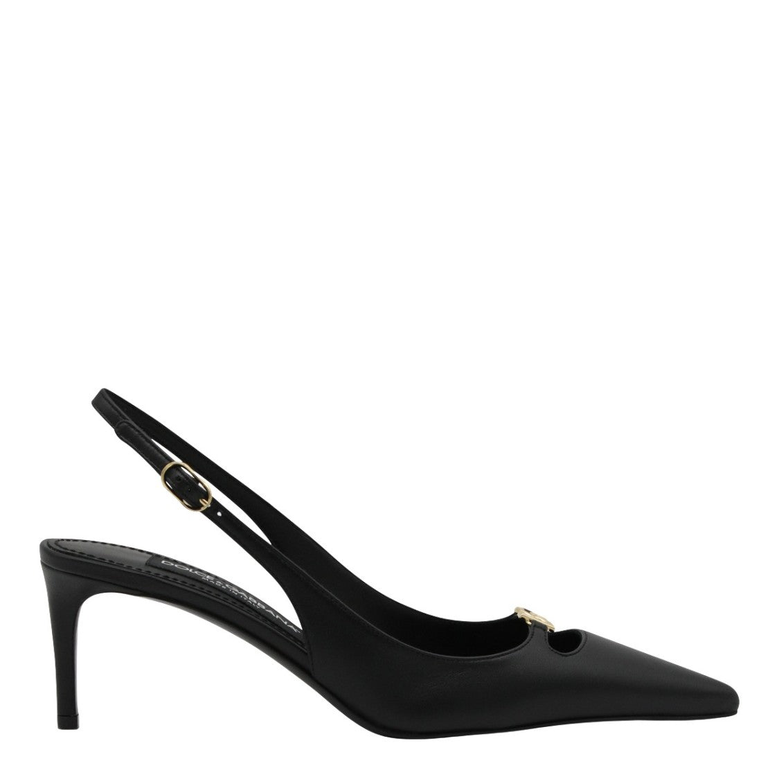 Dolce & Gabbana Pointed Toe Slingback Pumps With Adjustable Strap