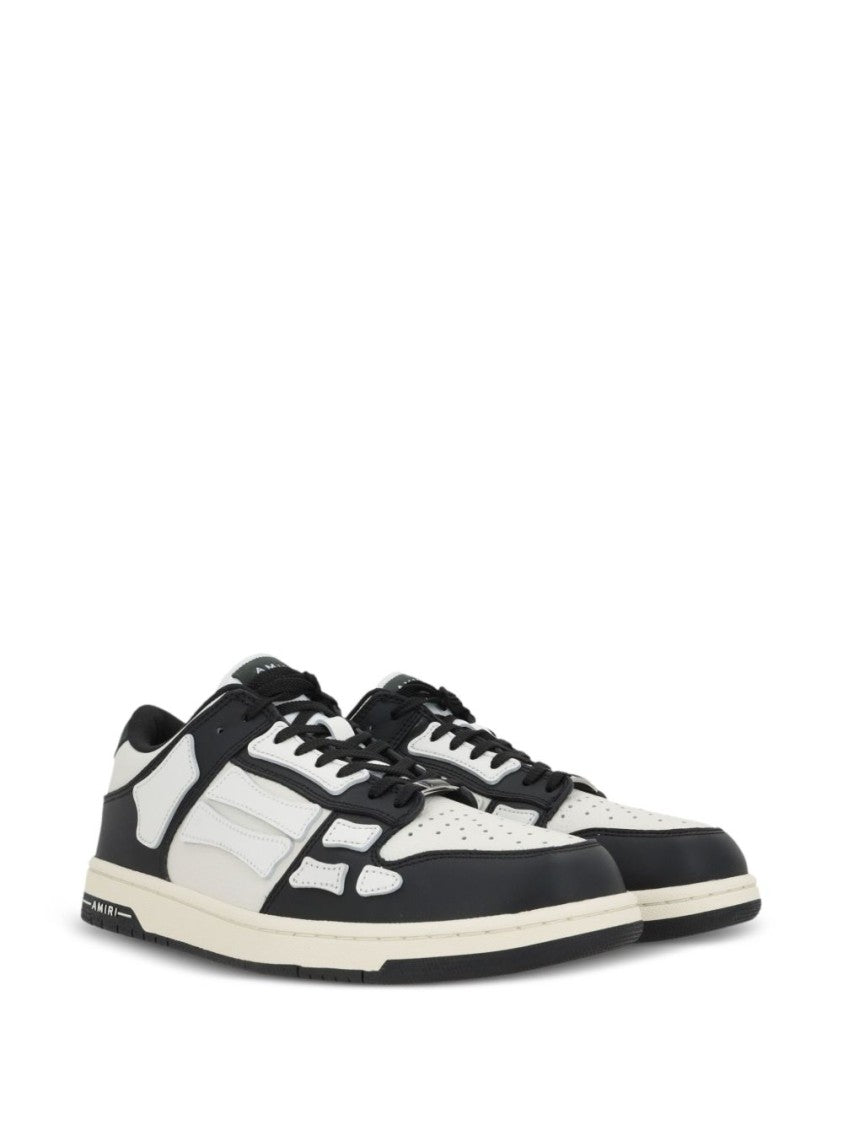 Amiri Panelled Leather Sneakers With Logo Accents