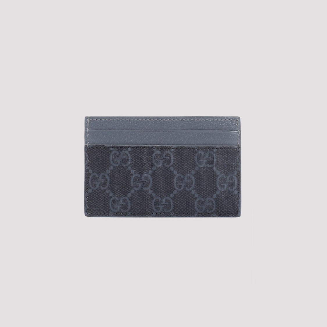 Gucci Black Steel Gg Supreme Textile Wallet