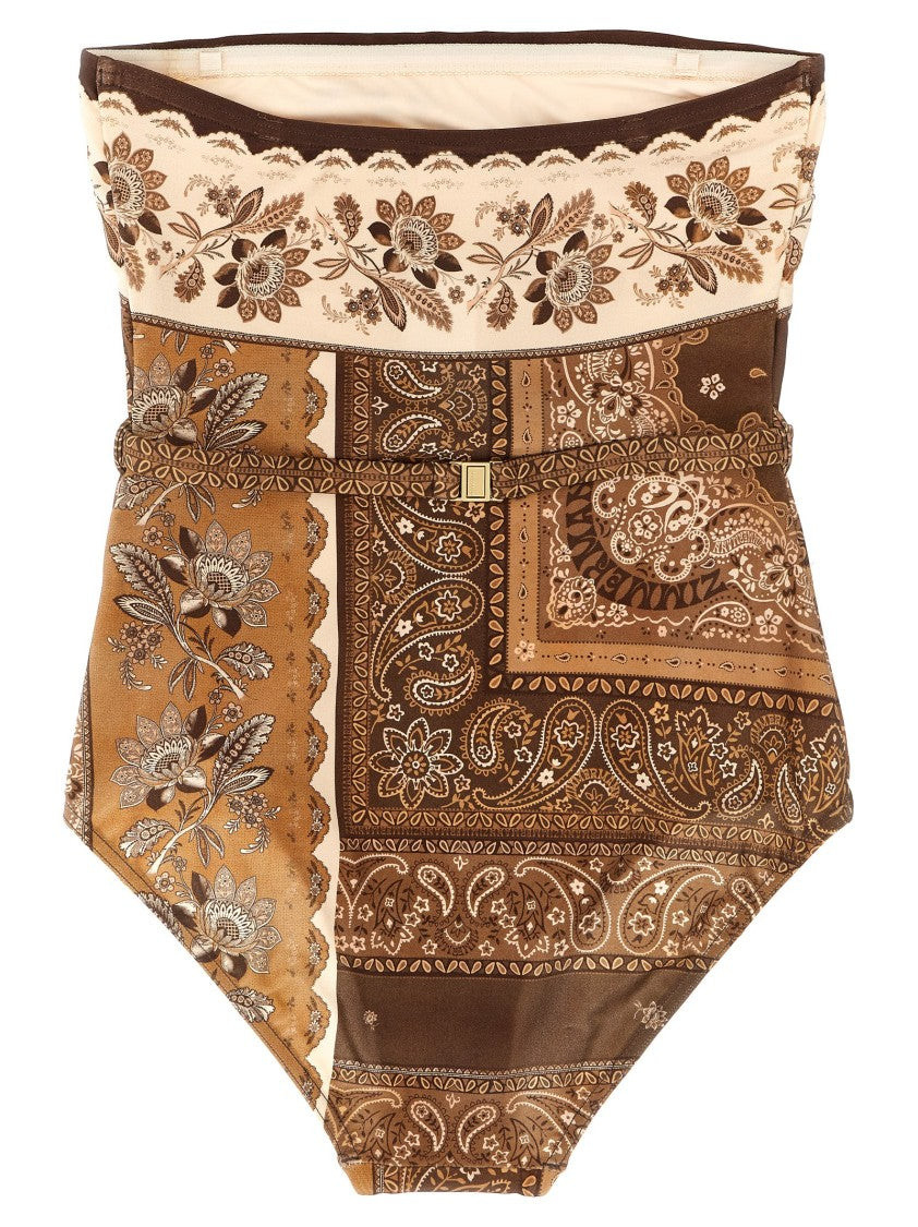 Zimmermann Lucky Bandeau' One-Piece Swimsuit