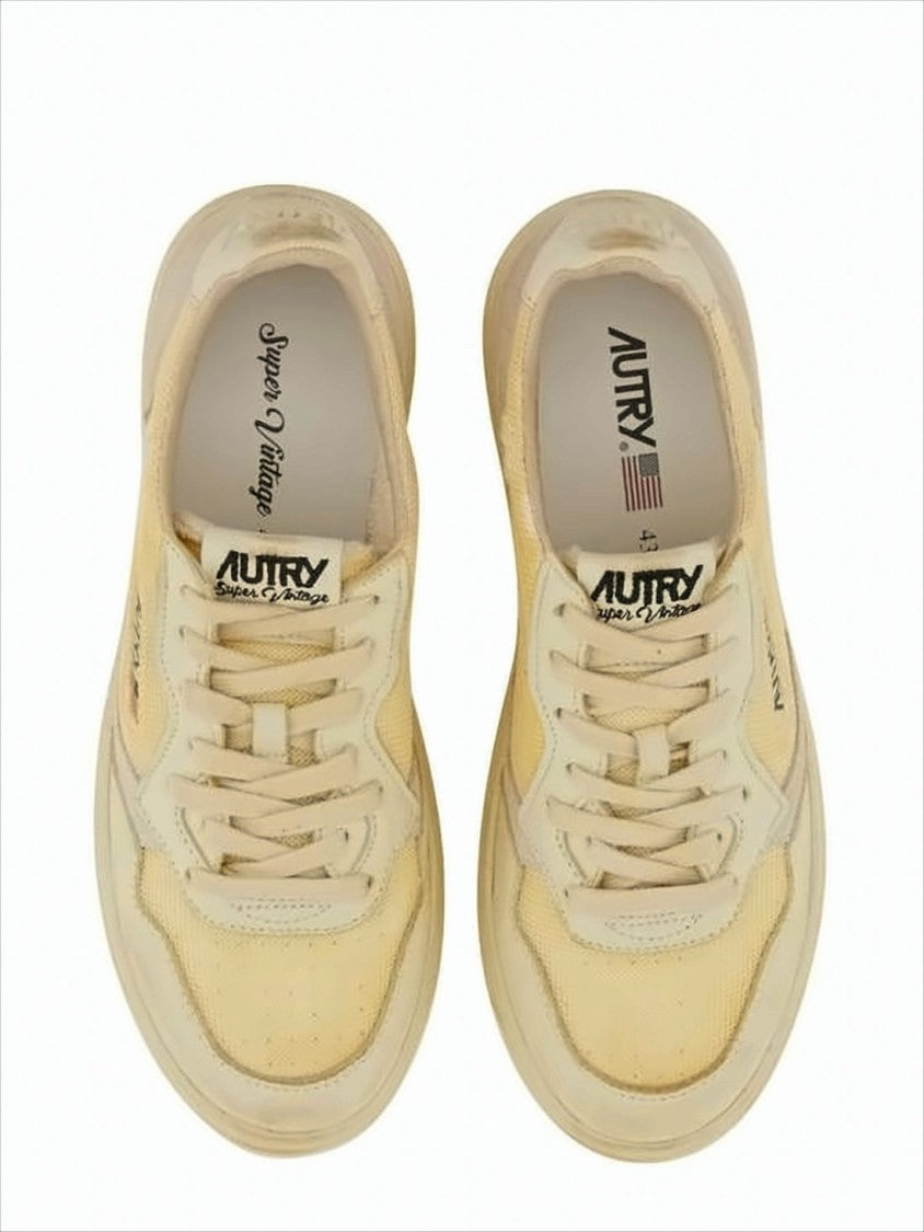 Autry Low-Top Sneakers With Leather, Suede And Mesh Construction