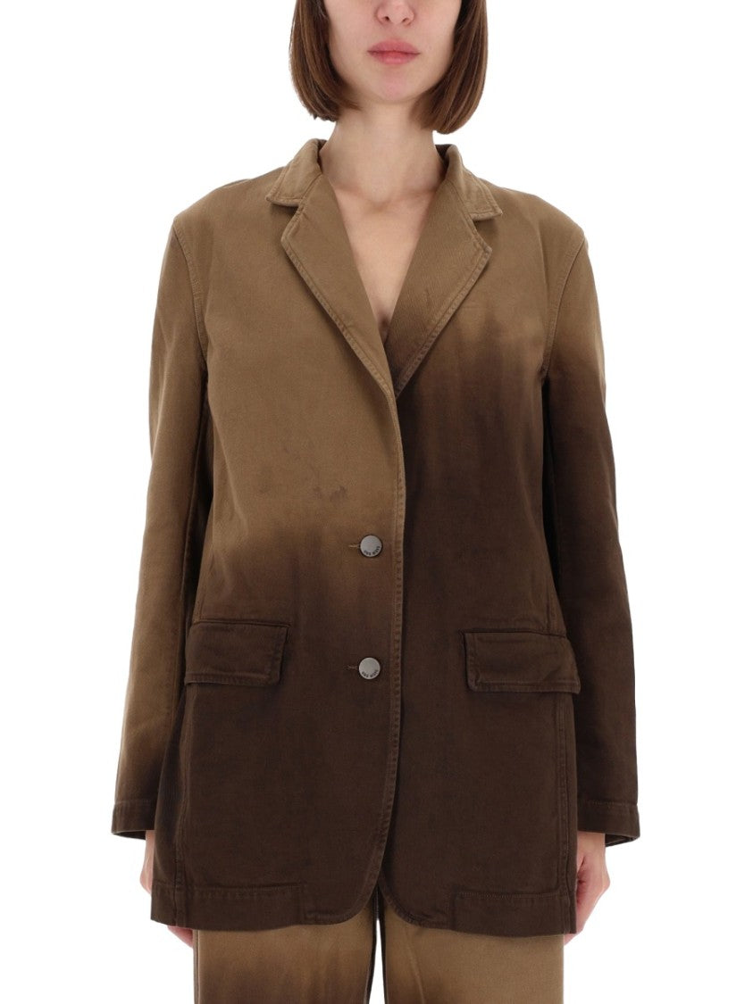 Uma Wang Jane Gradient Dip-Dye Blazer