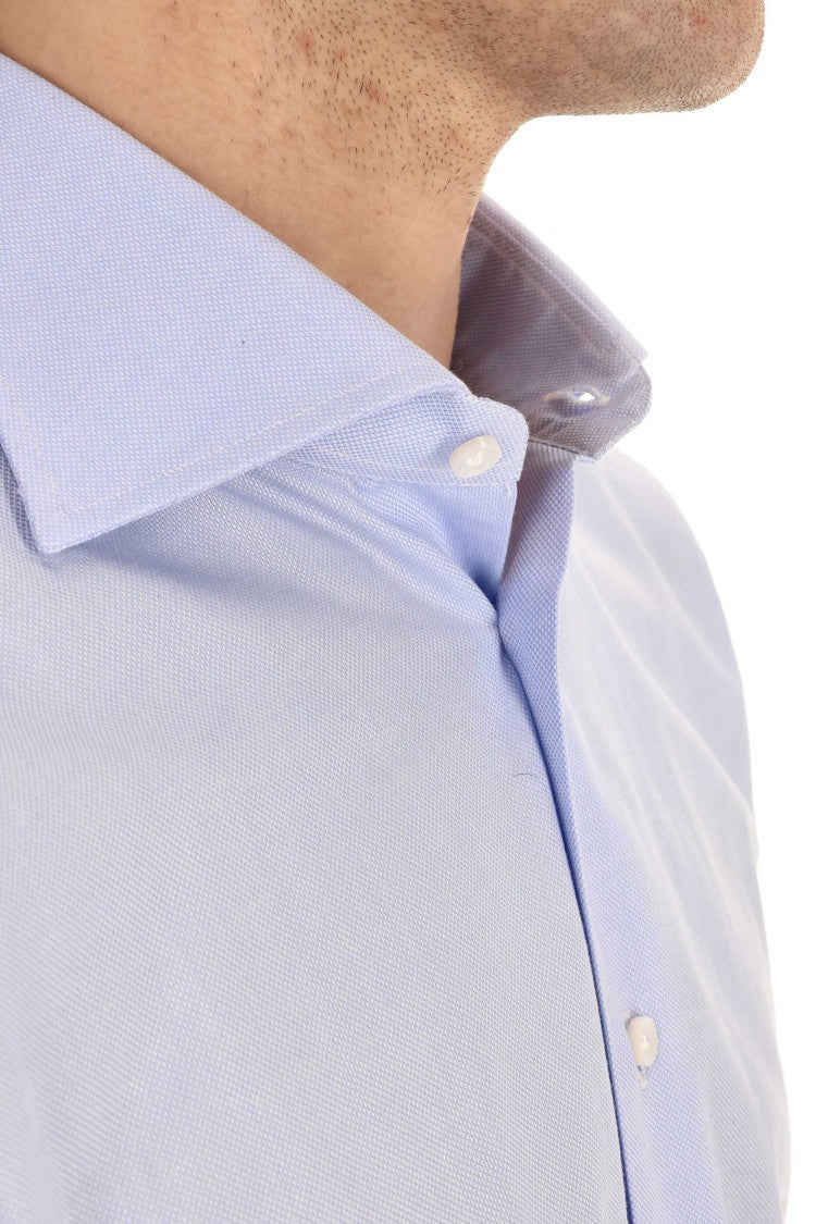 Borriello Micro Pattern Cotton Tailored Shirt