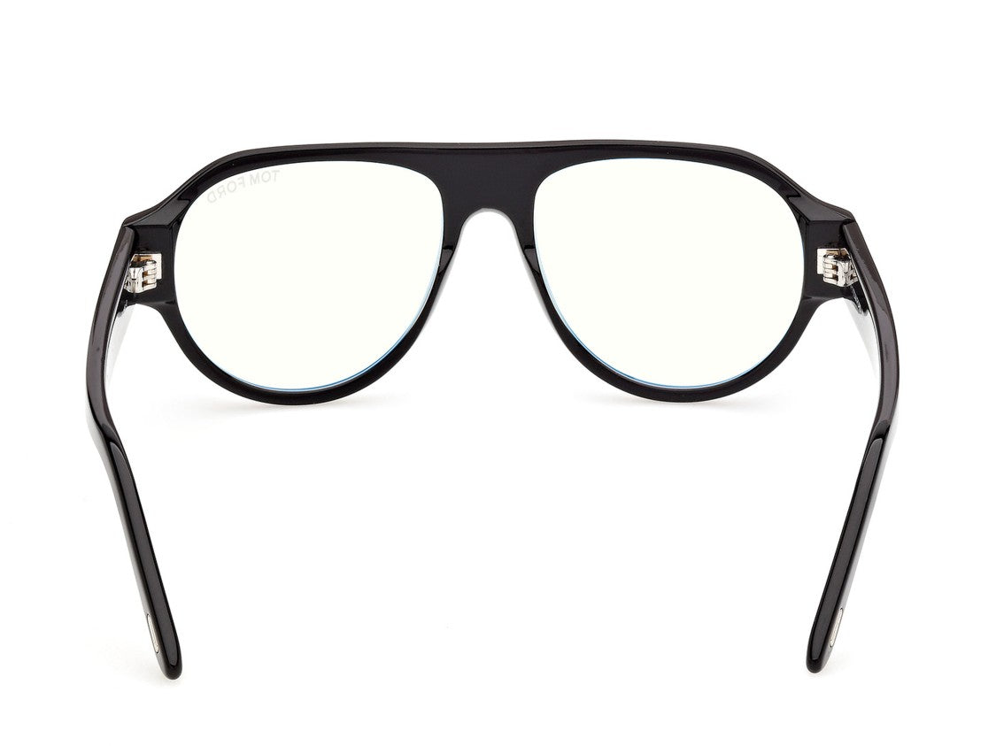 Tom Ford Ft6178-B Gold Accent Oversized Aviator Sunglasses