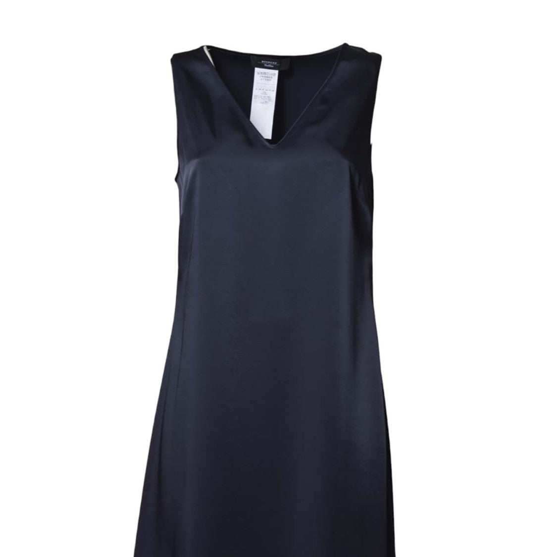 Max Mara V-Neck Black Maxi Dress With Flowing Silhouette