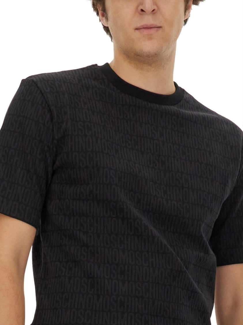 Moschino All-Over Logo Print Moschino T-Shirt