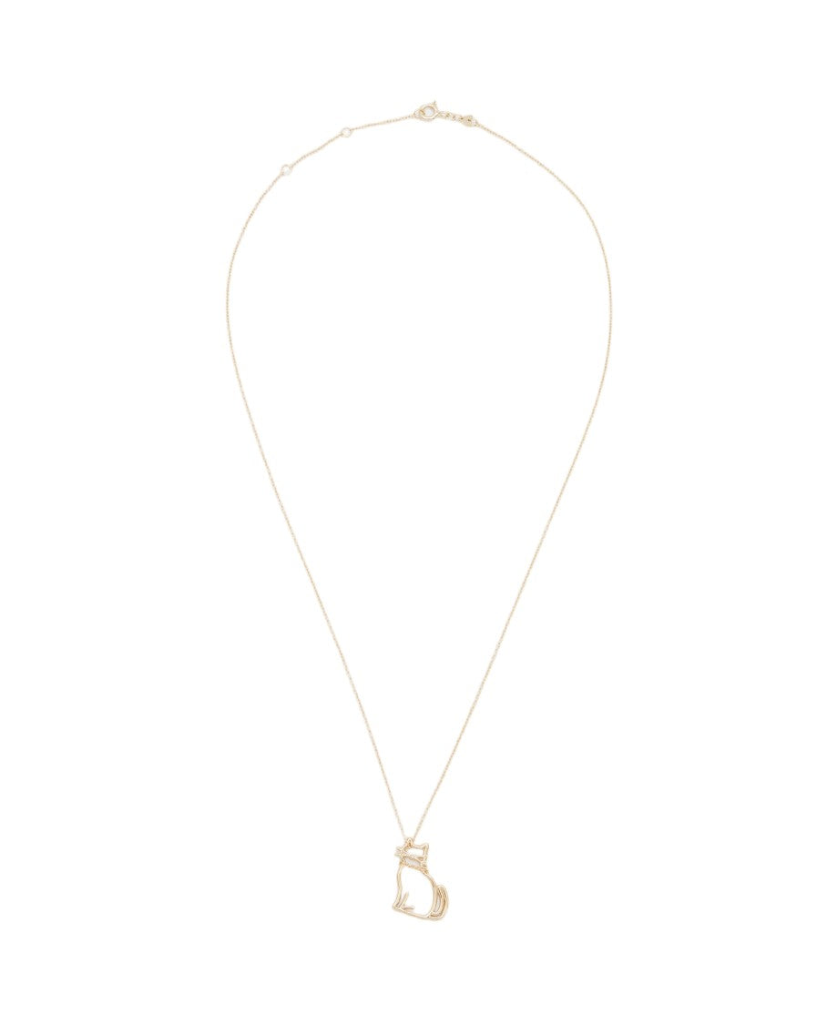 Aliita Miau 9K Gold Cat Pendant Necklace