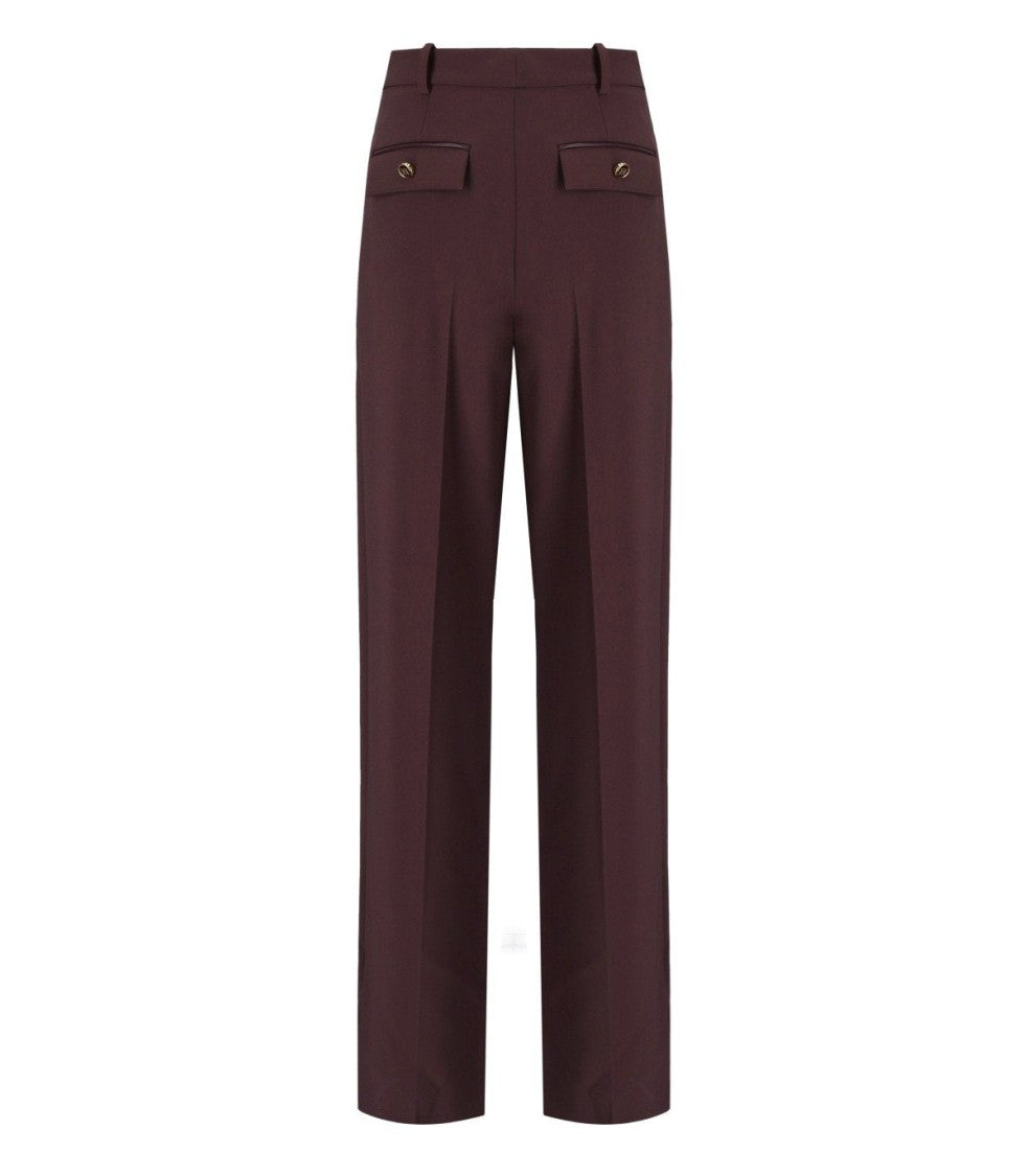 Elisabetta Franchi Merlot Pants