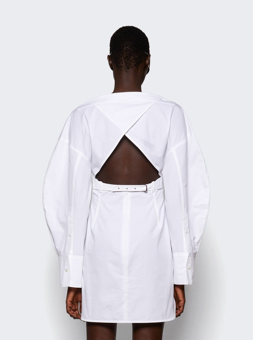 Jacquemus Casaco Shirt Dress White