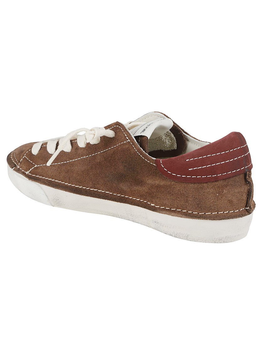 Philippe Model Low-Top Sneakers In Brown Suede