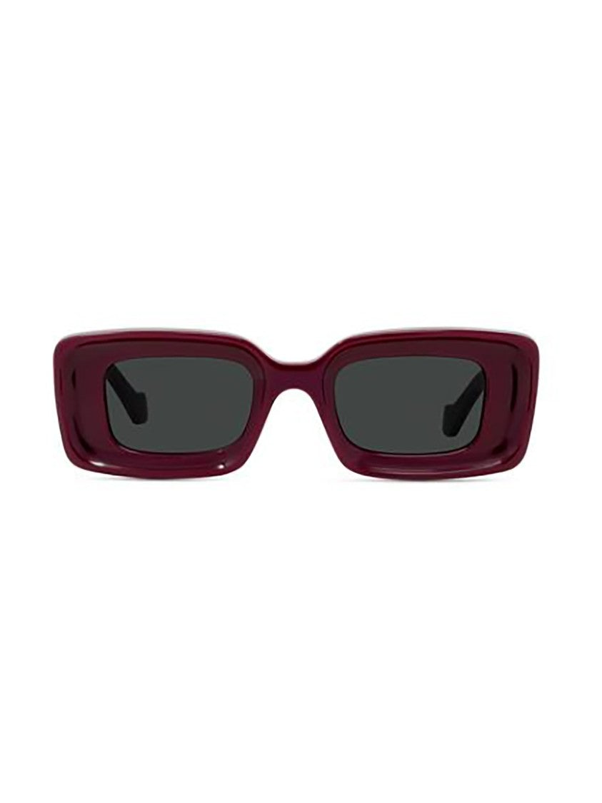 Loewe Red Lw40101i Bold Rectangular Sunglasses