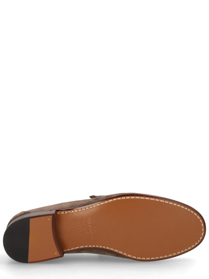 Valentino Garavani Vlogo Signature Stitched Leather Loafers