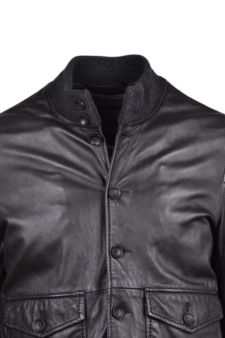 The Jack Leathers Leather Jacket - Brown