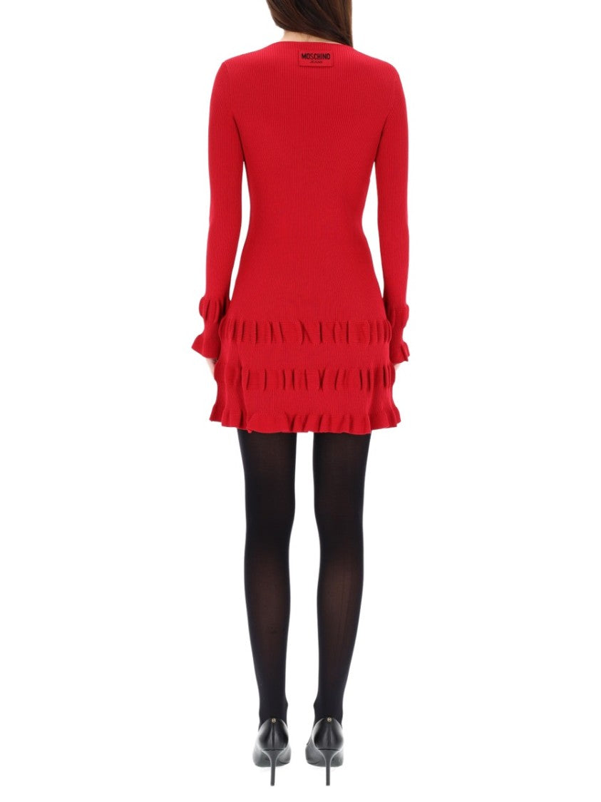 Moschino Vibrant Red Mini Dress