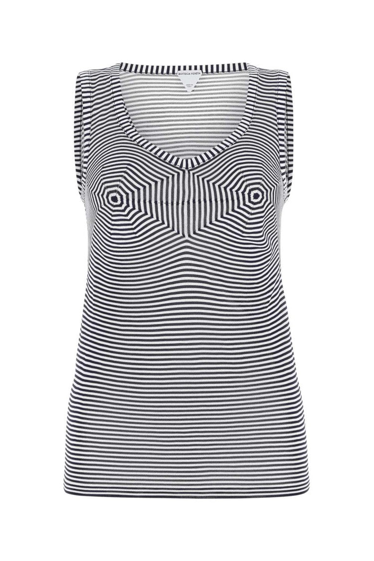 Bottega Veneta Embroidered Viscose Tank Top