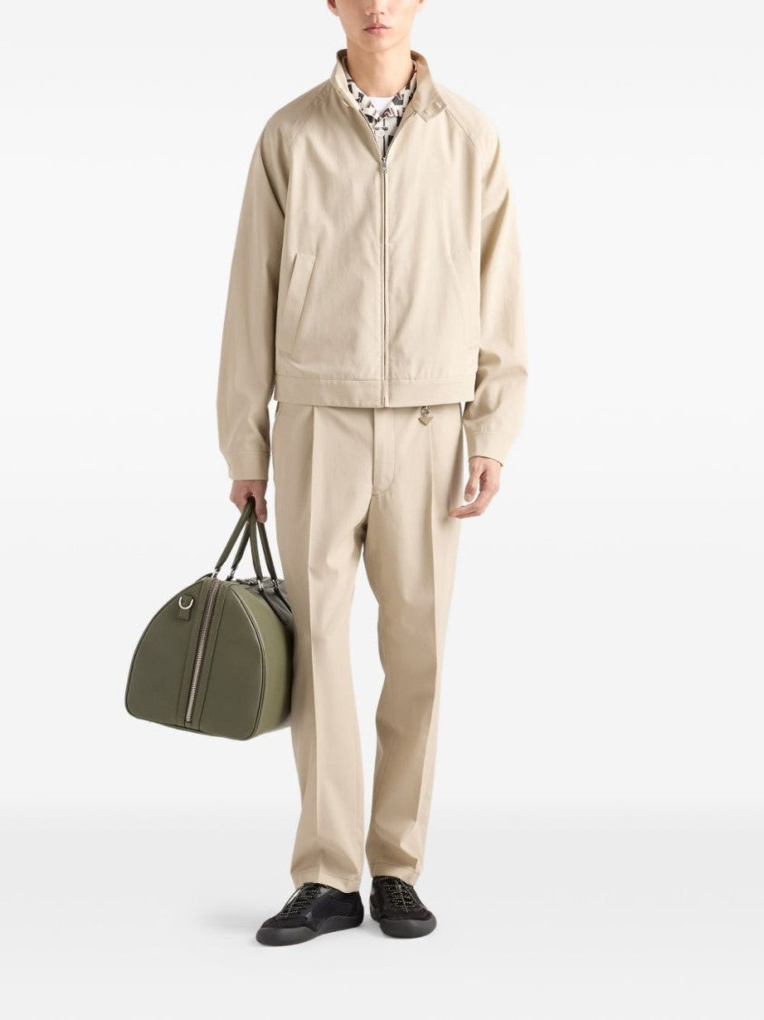 Prada Pattern Print Cotton Bowling Shirt