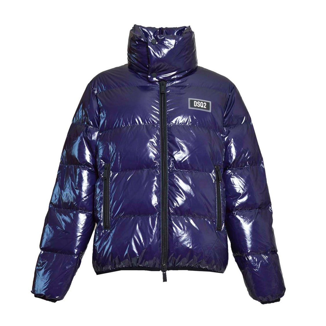 Dsquared2 Glossy Nylon Quilted Puffer Jacket