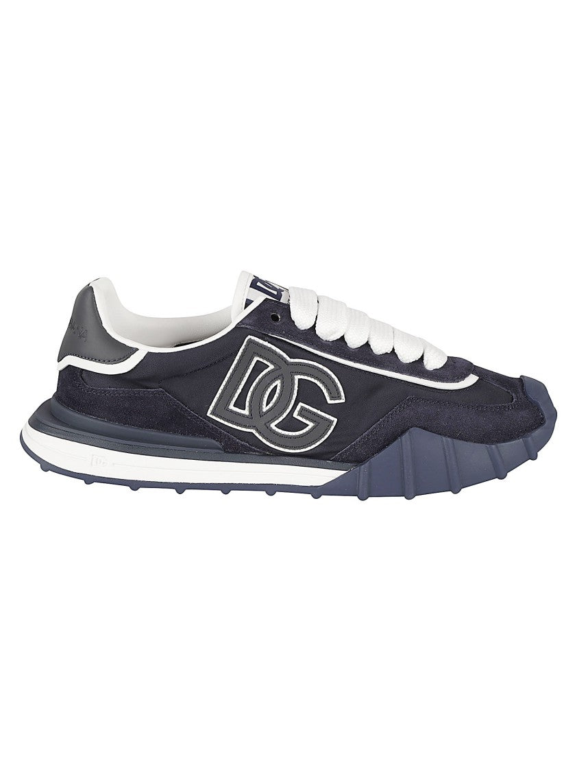Dolce & Gabbana Low-Top Sneakers With Sculpted Sole And Contrasting Heel Patch