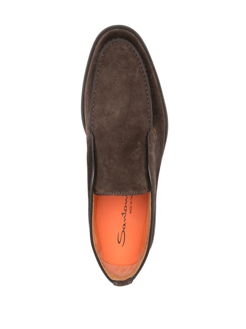 Santoni Desert Slip-On Suede Boots